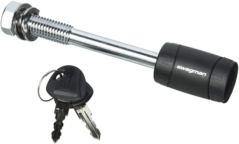 Swagman Anti-Wobble 5/8"" Threaded Hitch Pin, Sliver/Black